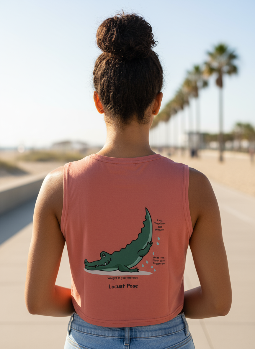 Polera corta sin mangas - Locust Pose