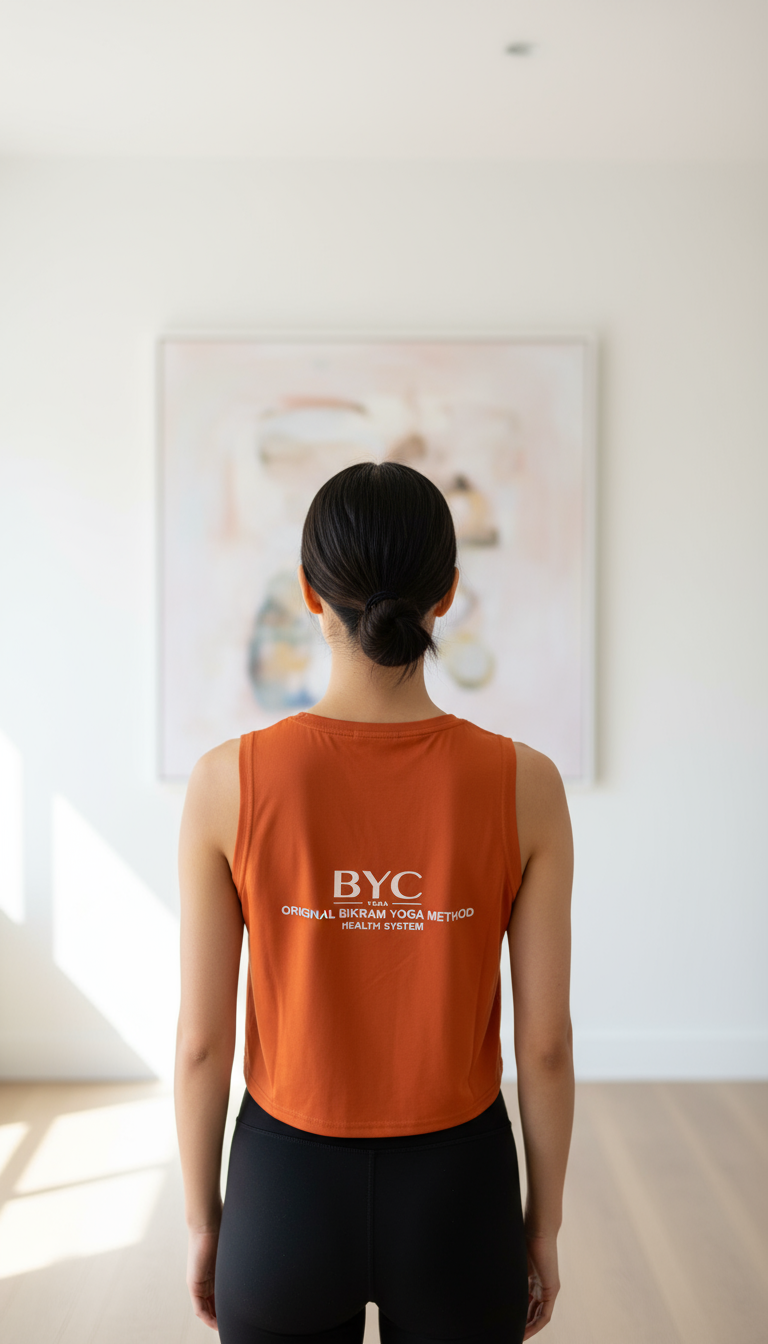 Polera corta sin mangas - Standign Head to knee Pose