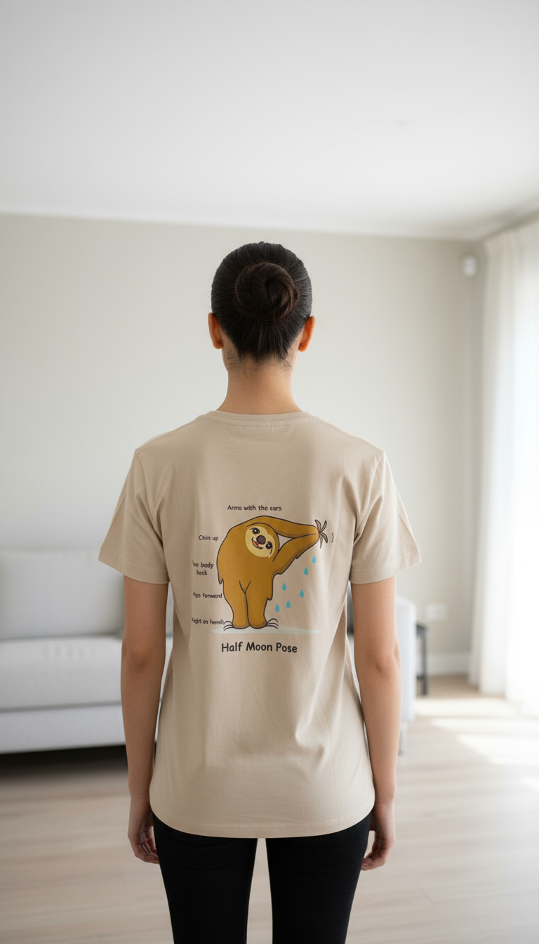 Polera manga corta - Half Moon Pose