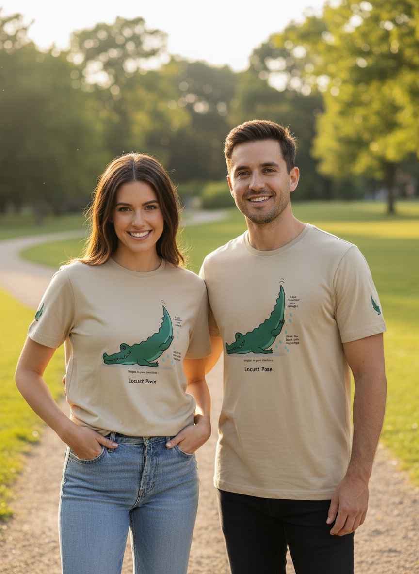 Polera manga corta - Locust Pose