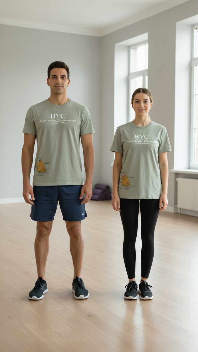 Polera manga corta - Spine Twisting Pose