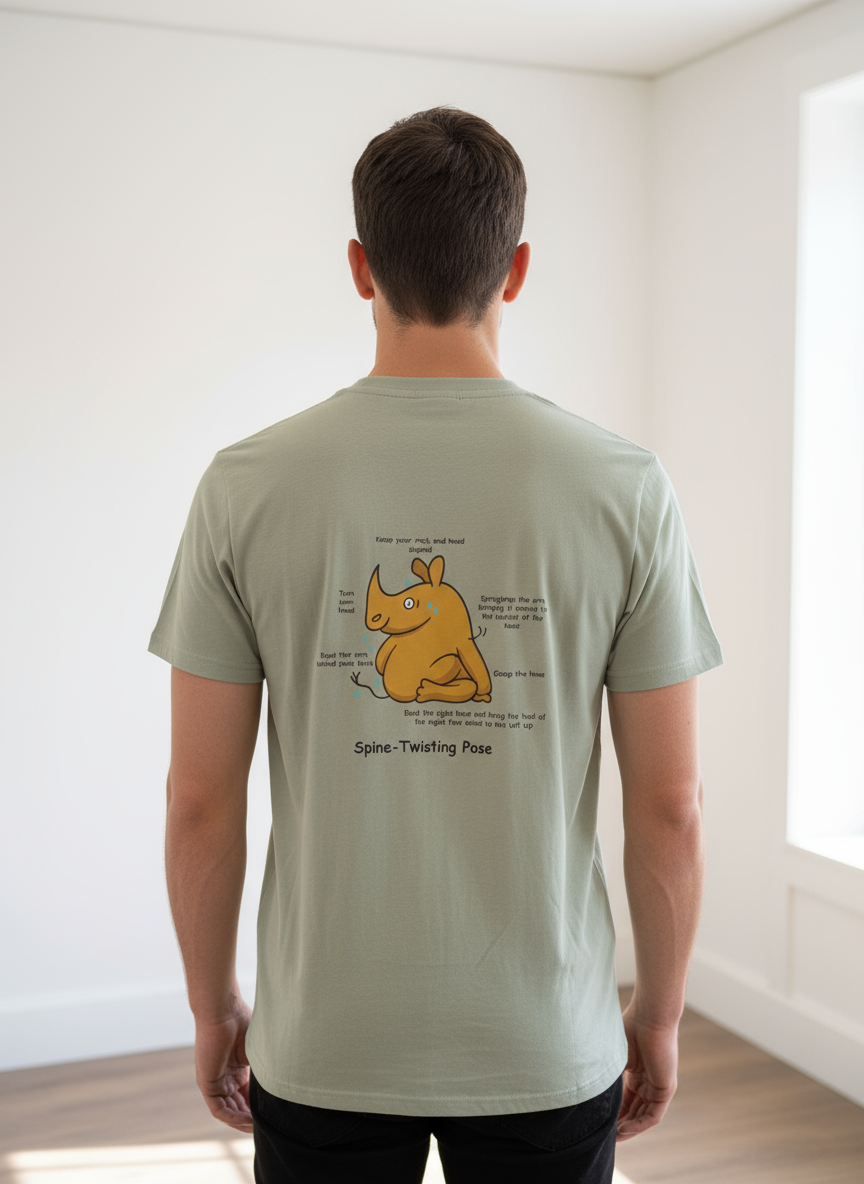Polera manga corta - Spine Twisting Pose