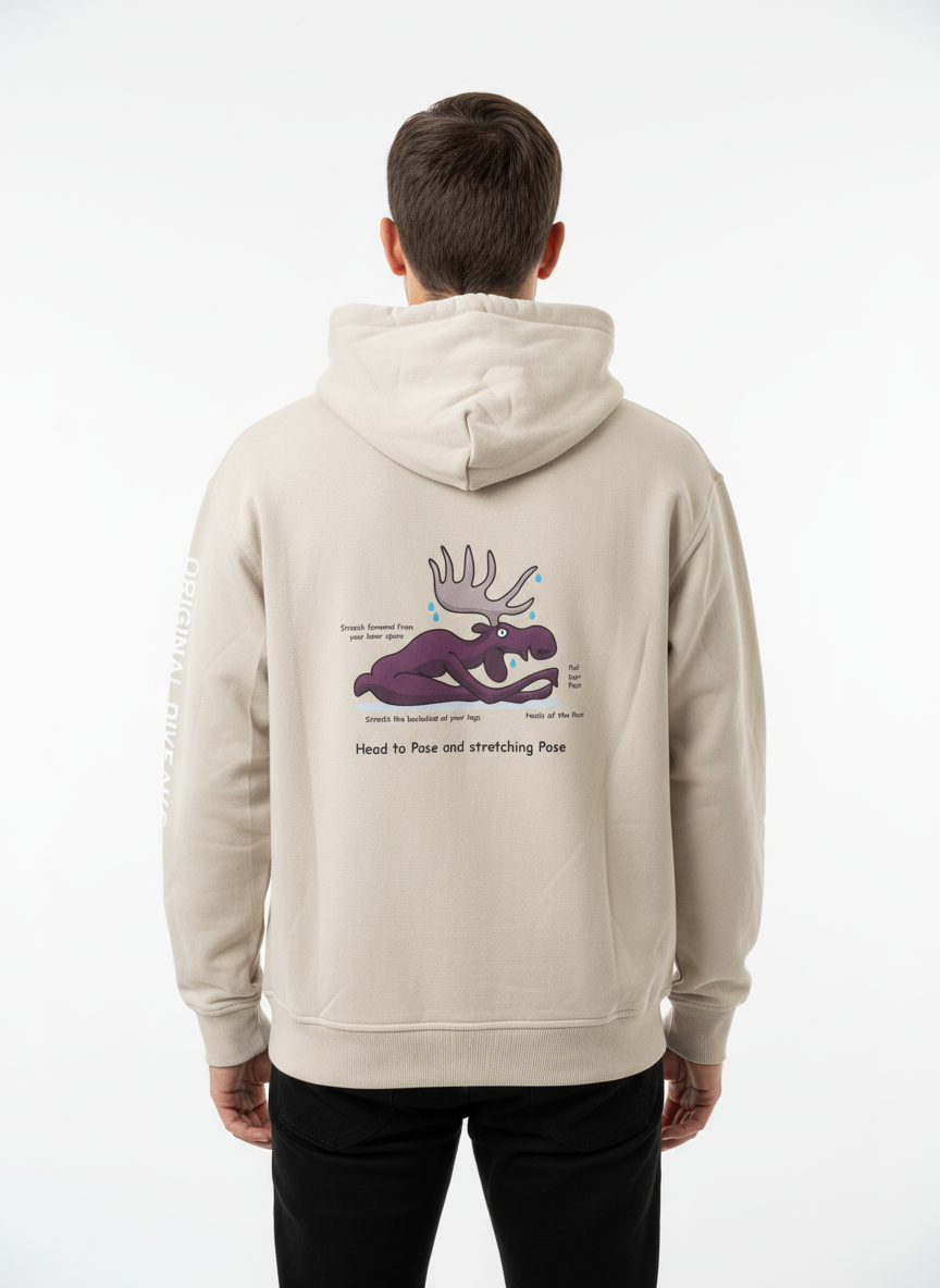 Hoodie - Head to Pose and stretching Pose
