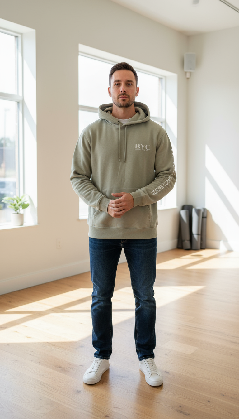 Hoodie - Wind Removing Pose