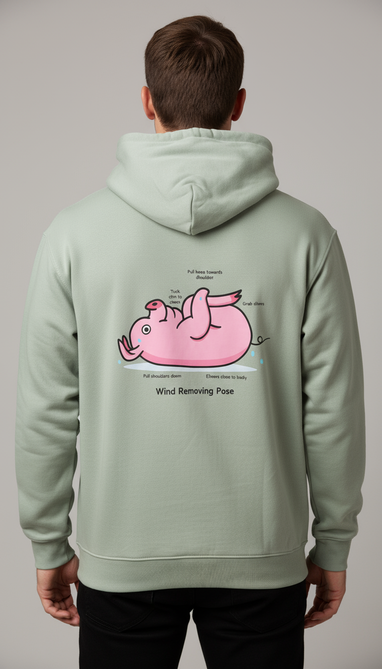 Hoodie - Wind Removing Pose