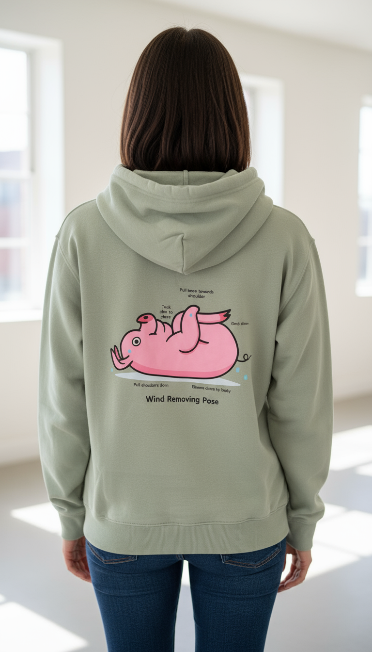 Hoodie - Wind Removing Pose