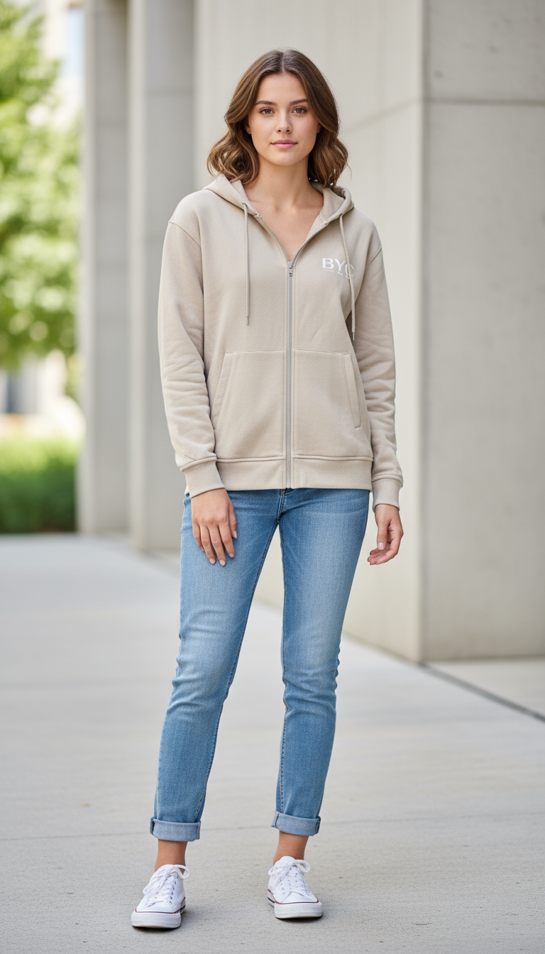 Hoodie - Blowing in firm pose