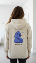 Hoodie con cierre - Blowing in firm pose
