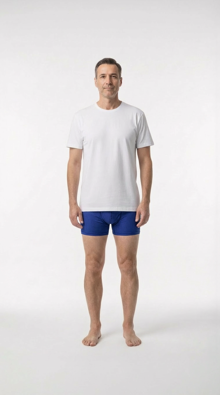 4. Short Azul (Rayas) - Hombre