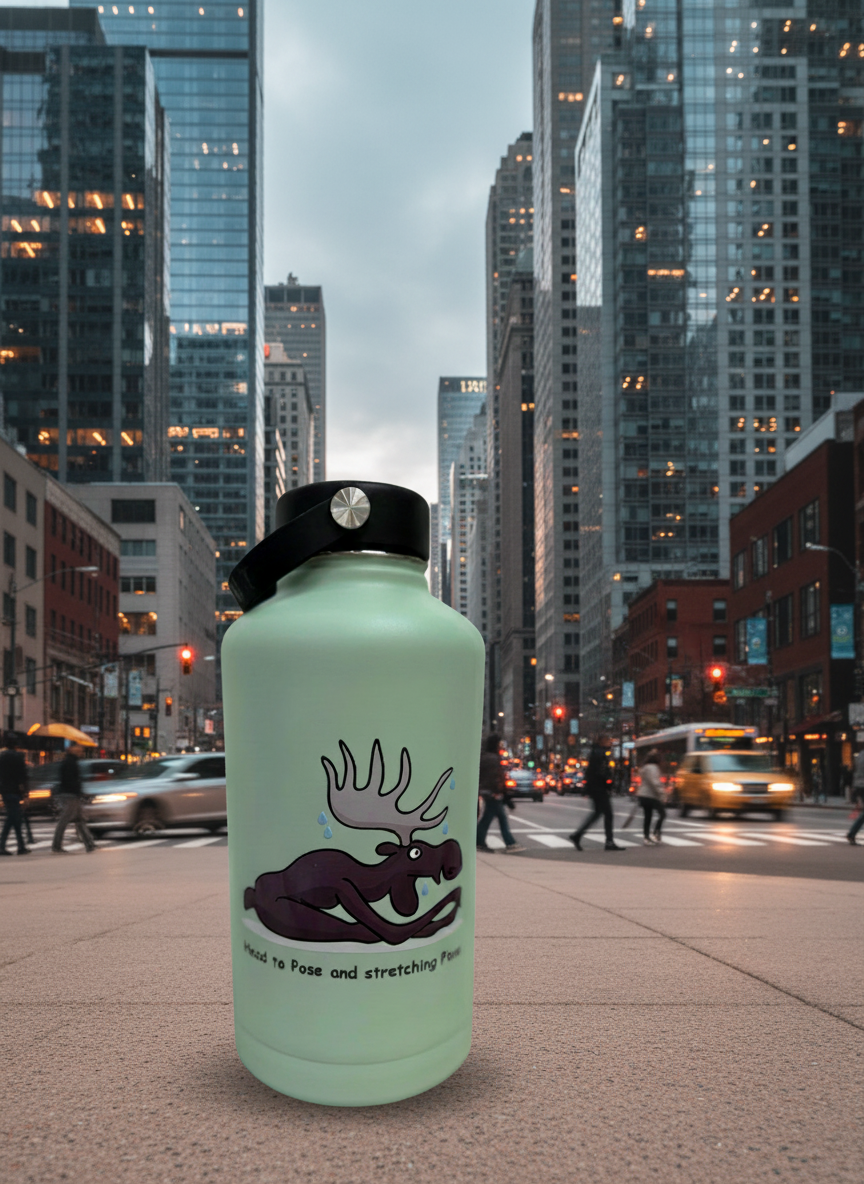 5. Botella térmica 2L - Head to Pose and stretching
