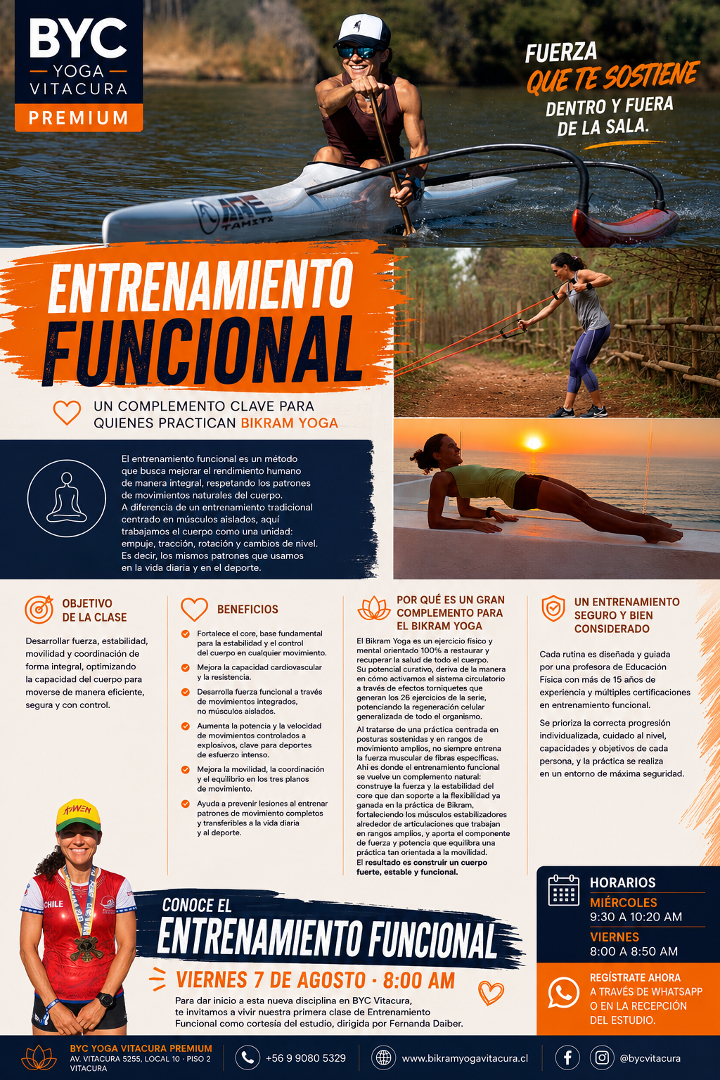 ENTRENAMIENTO FUNCIONAL 💪 CON FERNANDA DAIBER EN BYC VITACURA