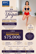 MES INTRODUCTORIO -  30 días ilimitados de práctica continua de Bikram Yoga - 75% OFF 🔥